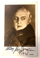 1927 Autographed Postcard Silent Film Star Russian Actor Ivan Mosjoukine picture