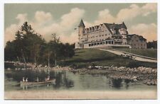 ME ~ Boating in The Bay & Inn NAPLES Maine c1906 Cumberland County Postcard picture
