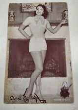 Vtg Pinup Scantily Dressed Female Dancer Actress Arcade Card Gloria Gordon 3 x 5 picture