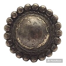 EARLY 1900'S VINTAGE NAVAJO NATIVE AMERICAN JEWELRY SILVER BALL RING OLDsz6 picture
