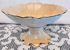 Vintage P.A.L.T. Czechoslovakia Iridescent Leaf Footed Pedestal 1920s Numbered picture