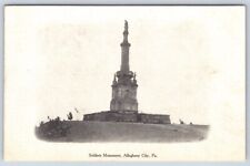 Postcard Allegheny City Pennsylvania Soldiers Monument c1909 picture