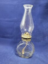 Vintage 1930s Owens Illinois Tilt Glass Ribbed Jar  Converted To Oil Lamp~RARE picture