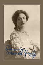 MAUDE FEALY Silent Film Actress Beauty Photo Cabinet Card CDV Autograph RP picture