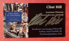 SIGNED CLINT HILL AUTOGRAPHED BUSINESS CARD - JFK ASSASSANATION picture