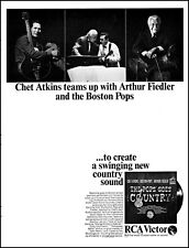 1966 Arthur Fiedler & Chet Atkins Pops Music Album release vintage print ad L22 picture