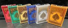 6 DECKS Bicycle Metalluxe 2022 & 2023 SIX COLORS playing cards picture