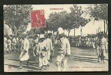 Phnom Penh Cremation Funeral Cambodia stamp 1907 picture