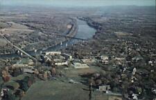Shepherdstown,WV Aerial View of Shepherd College and Potomac River Postcard picture