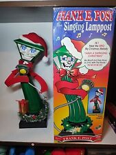 Vintage Frank E. Post TelCo Animated Singing Christmas Lamp Post With Box TESTED picture