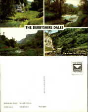 Derbyshire Dales multi-view Chee Dove Beresford Millers England UK old postcard picture