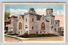 New Castle IN-Indiana, Methodist Episcopal Church, Antique, Vintage Postcard picture