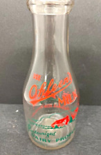 Vintage Ohleen's Dairy Quart Bottle Minneapolis,MN Buy War Bonds & Stamps picture