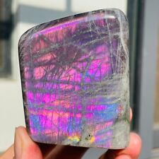 350g Rare Amazing Natural Purple Labradorite Quartz Crystal Specimen Healing picture