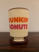 Vintage Rare Dunkin Donuts Plastic Travel Mug With Lid, Base And Adhesive picture