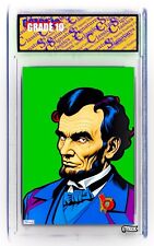 ABRAHAM LINCOLN GRADE 10 SLAB CARD ROOKIE TRADING CARDS ACEO CLASSICS SIGNATURES picture