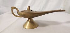 Vintage 60's Decorative Brass Aladdin’s Lamp Incense Burner picture