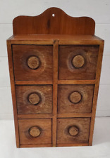Antique Wooden 6 Drawer Spice Cabinet - West Amana picture