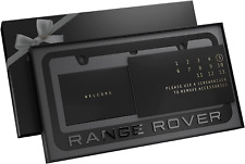 Black License Plate Frame for Range Rover picture