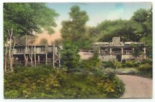 Long Trail Lodge Sherburne Pass Rutland VT Handcolored Postcard Vermont picture