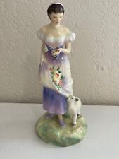 Royal Doulton Porcelain Figurine Spring HN2085 Shepherd Girl Shepherdess & Lamb picture