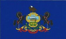 5x3 Pennsylvania State Flag Sticker Vinyl Vehicle Bumper Decal Car Truck Decals picture
