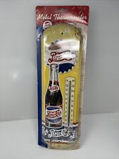 Pepsi Cola Metal Thermometer Vintage Style Bottle Tin Sign picture