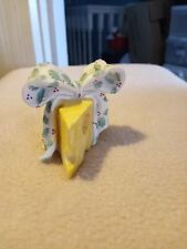 Priscilla Hillman's Enesco MOUSE WITH BELL ON CHEESE BASE picture