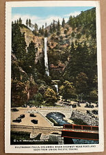 Oregon Multnomah Falls Columbia River Gorge Union Pacific Postcard c1920 picture