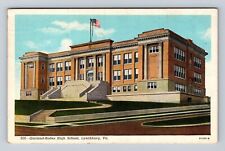 Lynchburg VA-Virginia, Garland Rhodes High School Antique Vintage c1943 Postcard picture