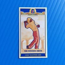 RARE FOSTERS SPORTING GREATS MASTERCARD REDEMPTION CARD GOLF CIGARETTE NICKLAUS? picture