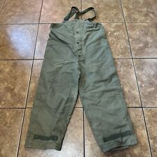 VTG Men's WWII 1940s US Navy Green Deck Overalls Sz L WW2 40s USN picture