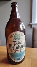 Vintage 1930's BLITZ WEINHARD BEER 1 Quart Beer Bottle IRTP Portland Or. Henry picture