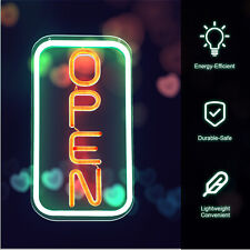 'OPEN' Silicone Neon Sign Light LED Creative Sign Decor Green & Red 13