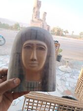Unique Antiques wooden Ancient Egyptian Pharaonic mask handmade Egyptian BC picture