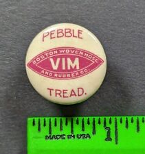 Antique 1890's-1910 Pebble Tread Rubber Bicycle Stud Button Pin picture