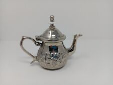 Stamped Moroccan Teapot Small Vintage Antique Ornate Exotic Signed  picture