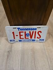 vtg Elvis Presley License Plate Memphis Tennessee 1-ELVIS 1987 New Sealed picture