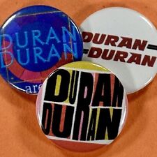 DURAN DURAN Pinback Buttons 80's New Wave Synth Pop Dance Music, 1