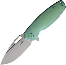 Kubey Tityus Framelock Green Titanium Folding 14C28N Drop Pt Pocket Knife 360B picture