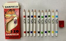 Vintage 1978 Garfield Coloring Pencils with Sharpener Pack of 10 New Unused picture