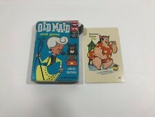 Old Maid Card Game EMPTY BOX ONLY Plus One Card ED-U-CARDS 1959 Vintage DAMAGED picture