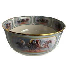 Fred Stone Pickard Triple Crown Bowl No 263 Of 5900 Horse Painted 9.5