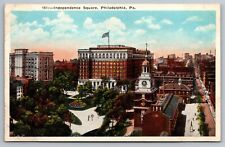Independence Square. Philadelphia PA Vintage Postcard picture
