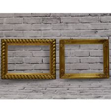 Ca. 1900-1920 Set of 2 Old  wooden frames dimensions: 17.9 x 12.6 in inside picture