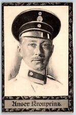Postcard German Empire Royalty Crown Prince Wilhelm Of Prussia in Uniform #2 AP2 picture
