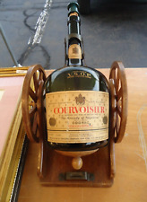 Vintage Courvoisier Bottle - 'Brandy of Napoleon' - as Cannon w/ Wood Wheels picture