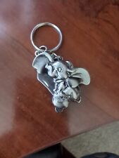 Rare Vtg Disney 2 Sided Dumbo Timothy Mouse Pocketknife Keychain Quick Release  picture