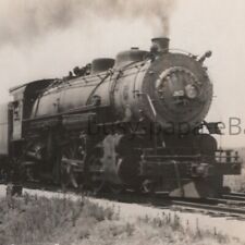 Vintage 1940s RPPC Rock Island Lines Steam Locomotive No 2625 Illinois Postcard picture