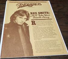 Vintage 1970's Entertainment Enquirer Rex Smith: He'll Take your Breath Away picture